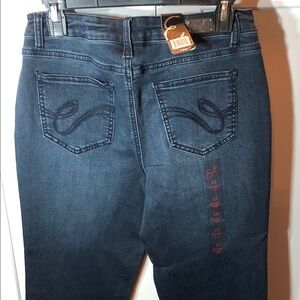 NWT Earl Jeans Dark Blue Stretch Denim Straight leg size 10 Reg. $54